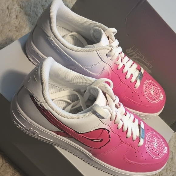 Nike Air Force One Kay Yow Custom - Picture 4 of 11